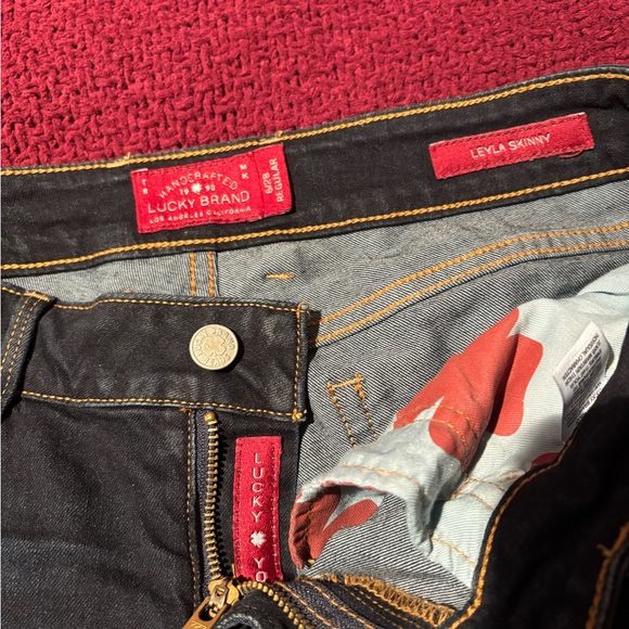 Lucky Brand Women's Dark Wash Leyla Skinny Denim Jeans - Picture 5 of 8